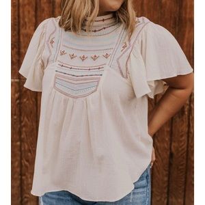 Roolee embroidered Delphi blouse